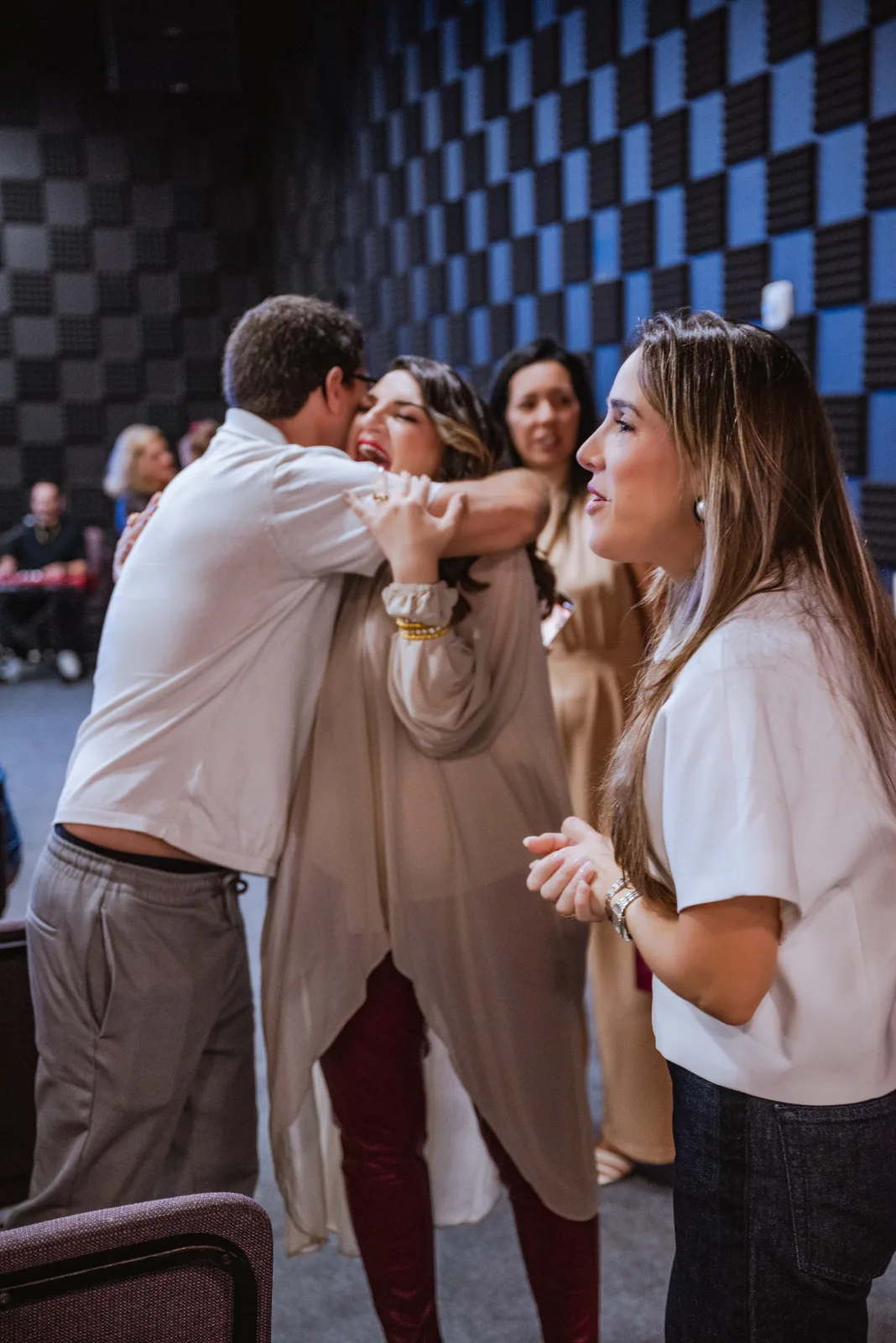 Recepção dos convidados na chegada ao encontro